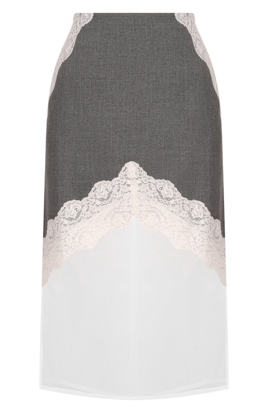 Комбинированная юбка Jil Sander J03MA0257/J41557 Серый J03MA0257/J41557