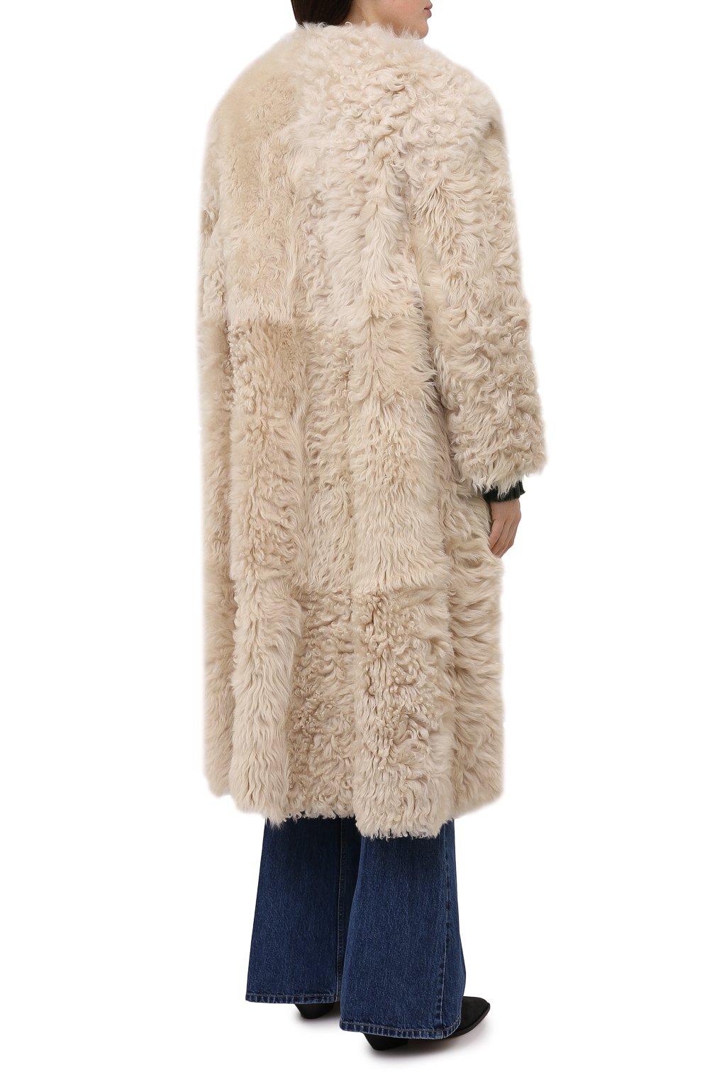 Шуба из овчины ISABEL MARANT бежевого цвета по цене 495000 руб., арт. MA0841-20H008I/GELT0NIA, фото 4 Шуба из овчины ISABEL MARANT, арт. MA0841-20H008I/GELT0NIA, фото 4
