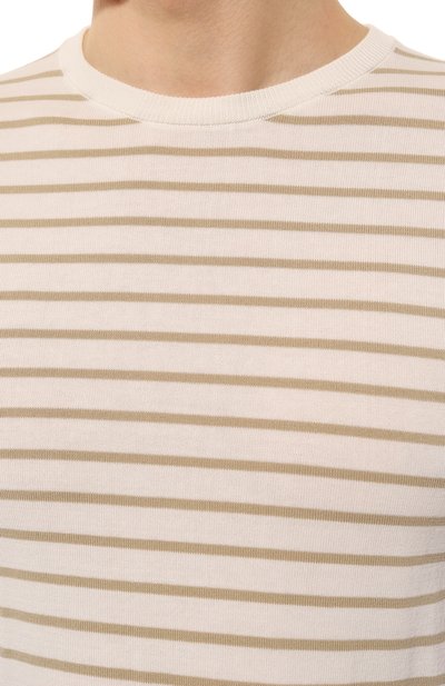 Хлопковый джемпер ANDREA CAMPAGNA бежевого цвета по цене 32700 руб., арт. P23-119, фото 5 Хлопковый джемпер ANDREA CAMPAGNA, арт. P23-119, фото 5