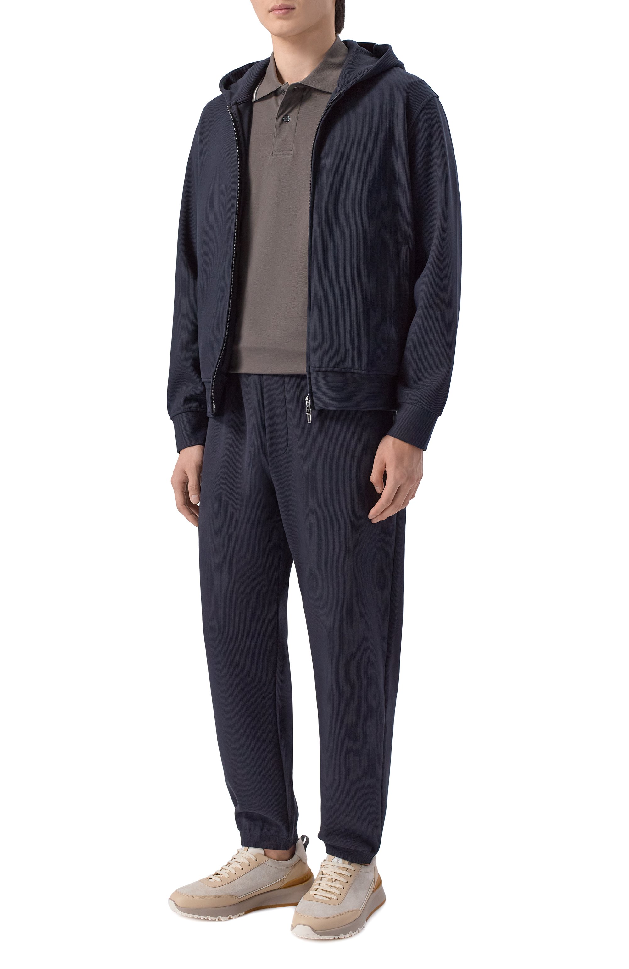 Джоггеры из хлопка и лиоцелла EMPORIO ARMANI, арт. EM004514/AF13700, фото 2