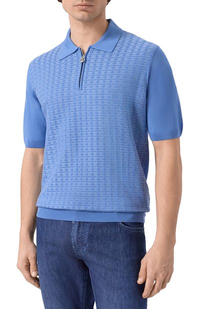 Поло из шелка и хлопка STEFANO RICCI, арт. K212038P31/F26194, фото 3