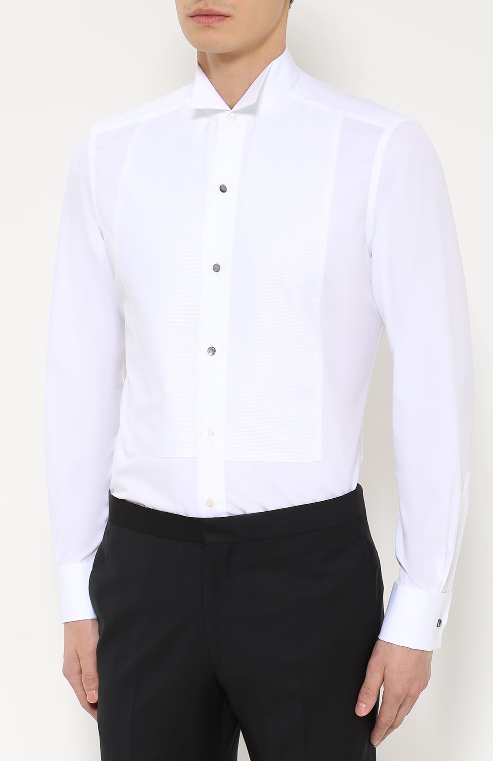 Хлопковая сорочка под смокинг с воротником бабочка ZEGNA, арт. 8019609MENSM, фото 3