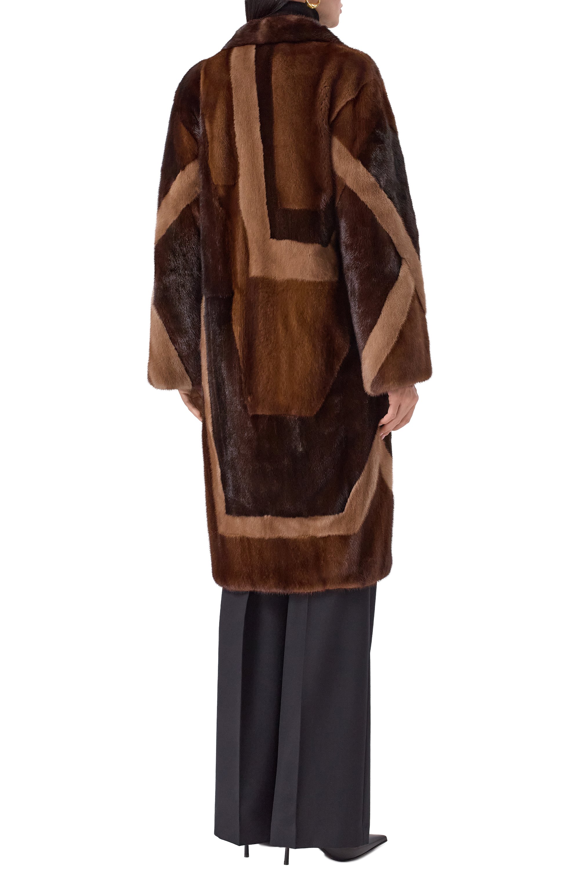 Шуба из норки KITON коричневого цвета по цене 3145000 руб., арт. D60683AK0538F29, фото 4 Шуба из норки KITON, арт. D60683AK0538F29, фото 4