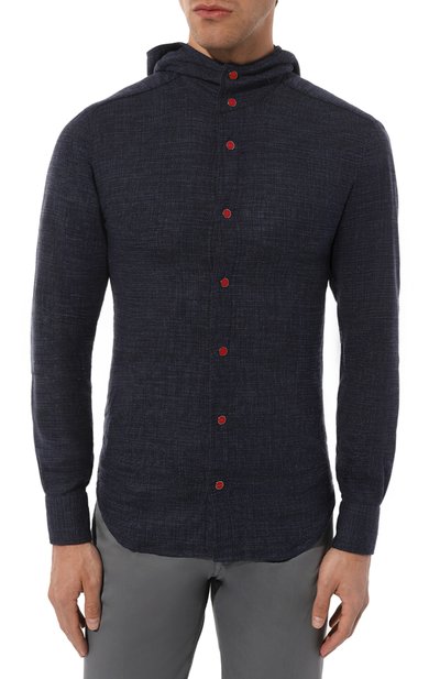 Рубашка из шерсти и шелка KITON, арт. UMCMARK0643C, фото 3