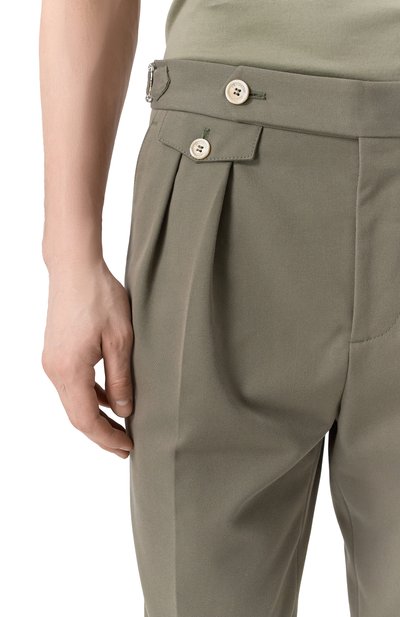 Брюки из хлопка и шерсти BRUNELLO CUCINELLI, арт. ME262M5030, фото 5