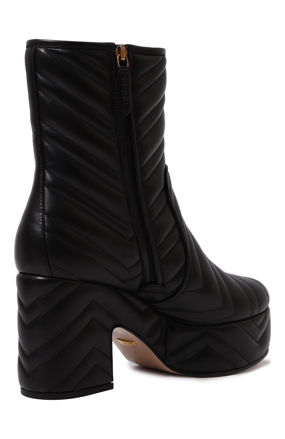 Кожаные ботильоны marmont GUCCI, арт. 659171/BK000, фото 5