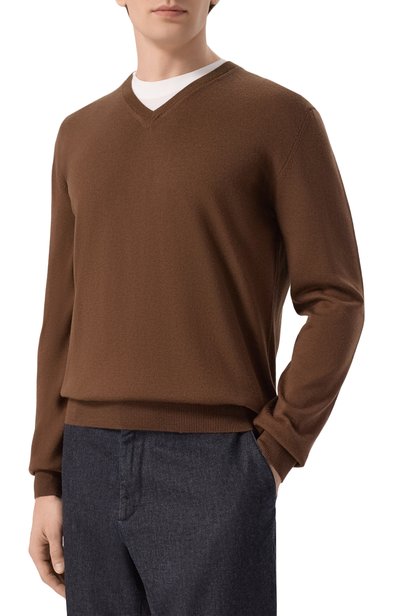 Шерстяной пуловер CORNELIANI, арт. 28M501/2A25100, фото 3
