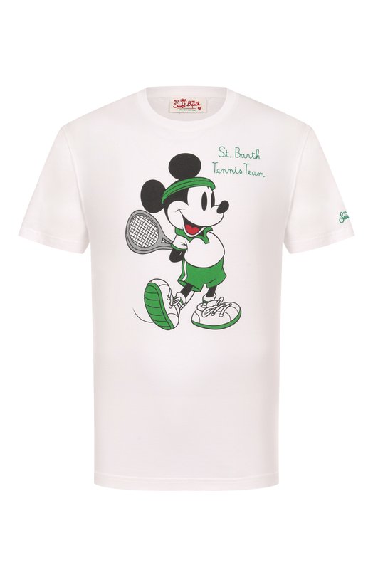 Хлопковая футболка MC2 Saint Barth STBM TSHIRT MAN/05104H Белый STBM TSHIRT MAN/05104H