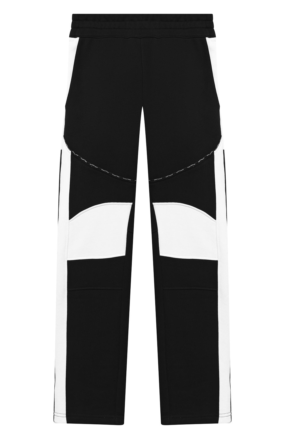 Хлопковые брюки BALMAIN черно-белого цвета по цене 20750 руб., арт. 6N6597/NX320/12-16, фото 1 Хлопковые брюки BALMAIN, арт. 6N6597/NX320/12-16, фото 1