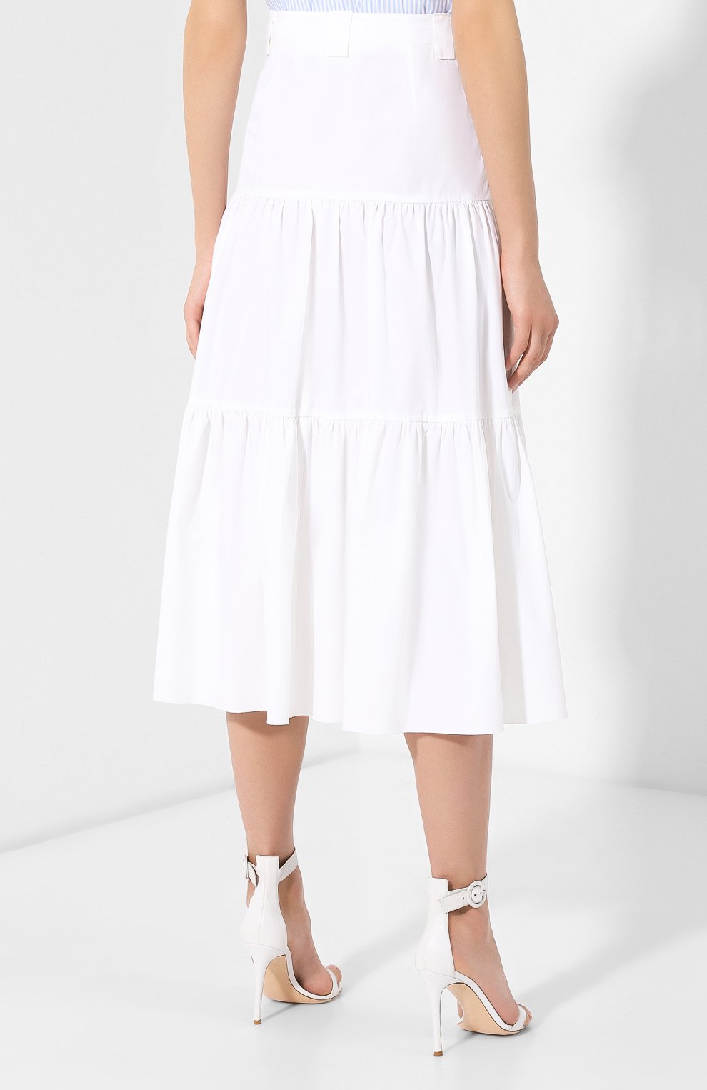 Хлопковая юбка REDVALENTINO, арт. RR0RAA85/0VU, фото 4