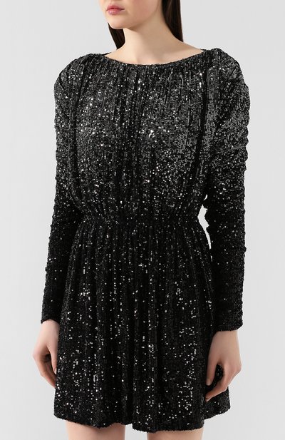 Платье с пайетками SAINT LAURENT, арт. 611963/YBSH2, фото 3
