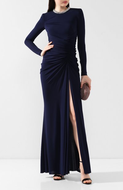 Платье из вискозы ALEXANDER MCQUEEN, арт. 580140/QLAAH, фото 2