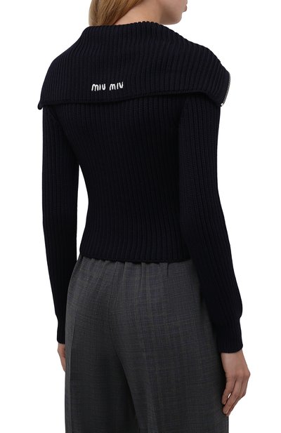 Шерстяной кардиган MIU MIU, арт. MMF498-1ZAM-F0008, фото 4