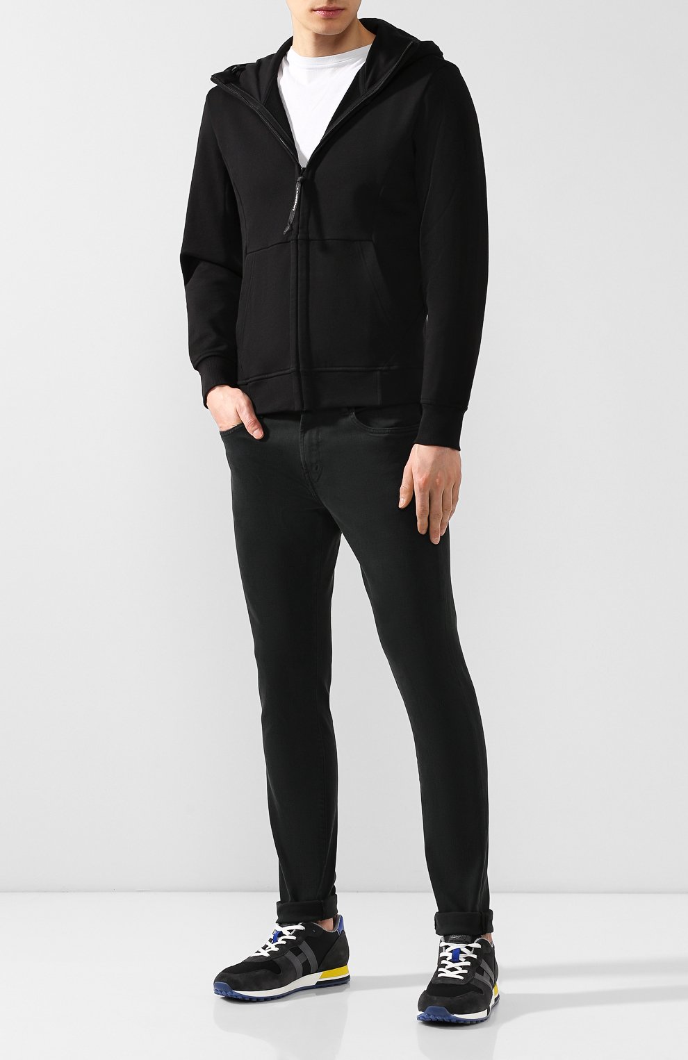 Текстильные кроссовки HOGAN темно-серого цвета по цене 37350 руб., арт. HXM3830AN51JHN, фото 2 Текстильные кроссовки HOGAN, арт. HXM3830AN51JHN, фото 2