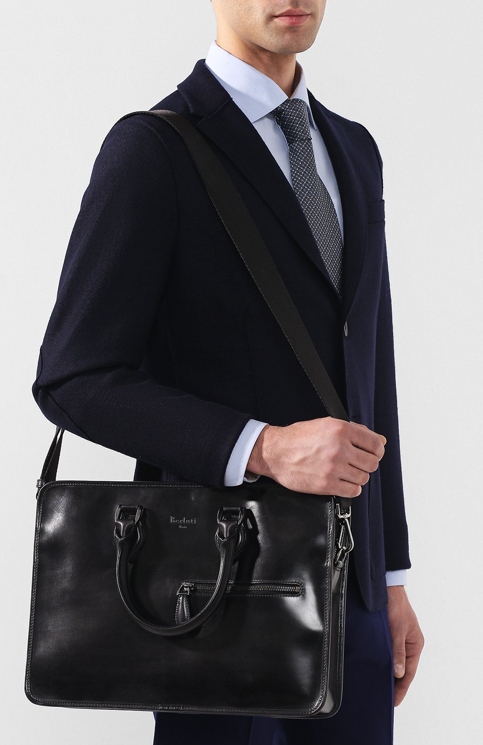 Кожаный портфель с плечевым ремнем BERLUTI, арт. M149259, фото 5