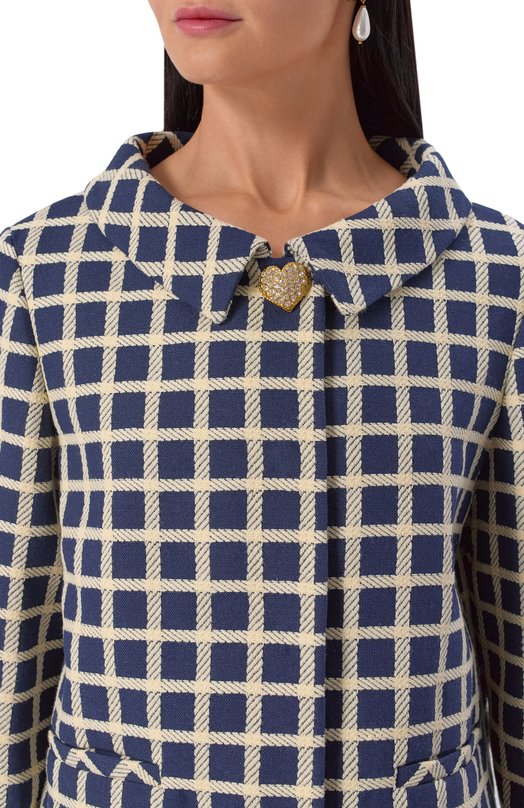 Жакет из шерсти и хлопка Valentino 7B3CE3Y09G2 Синий  7B3CE3Y09G2 Фото 5