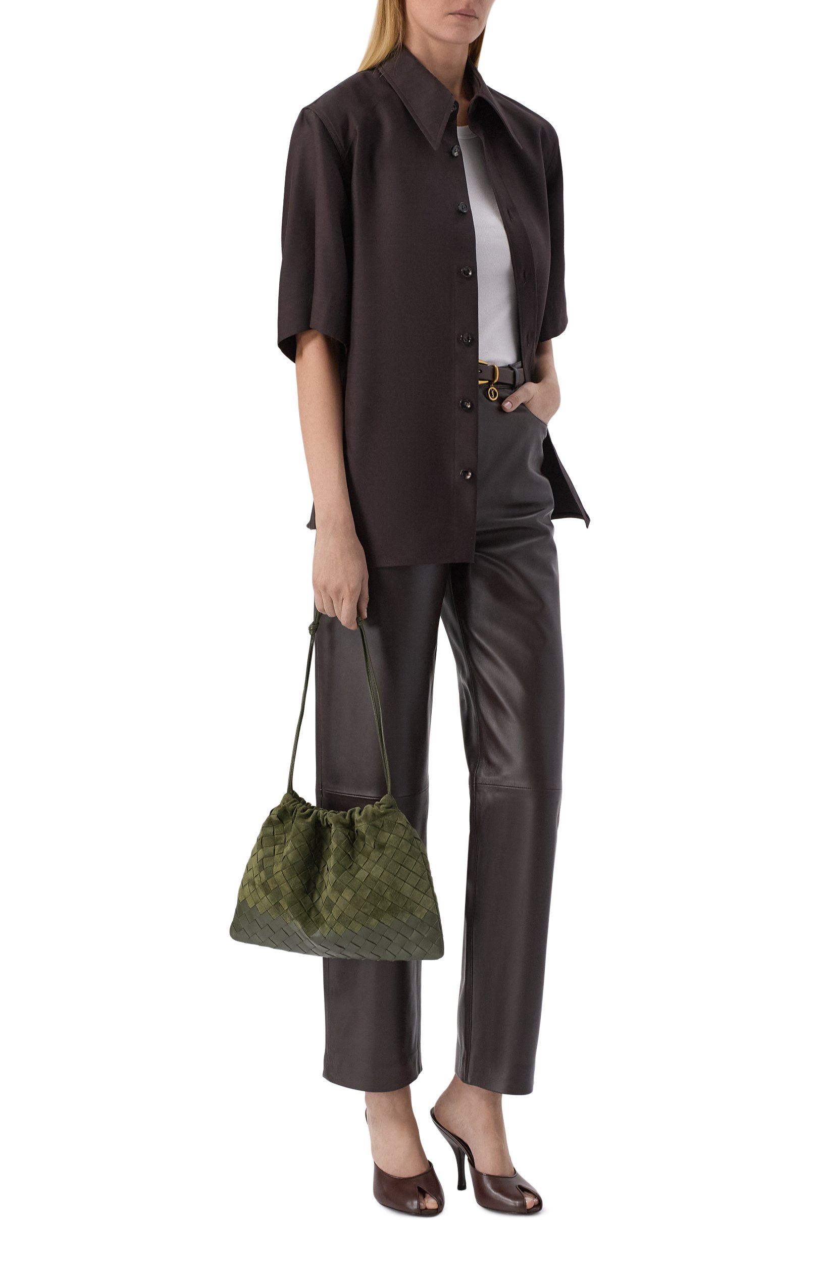 Сумка dustbag BOTTEGA VENETA зеленого цвета по цене 288500 руб., арт. 796728/V6TW0, фото 3 Сумка dustbag BOTTEGA VENETA, арт. 796728/V6TW0, фото 3