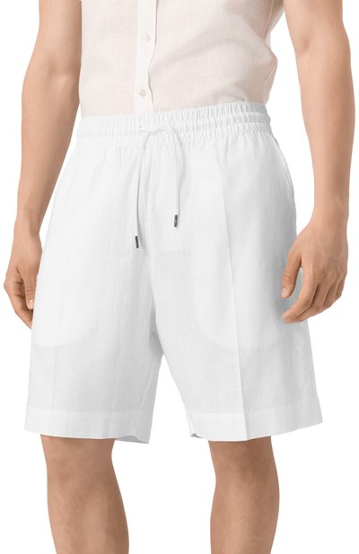 Шорты изо льна и вискозы EMPORIO ARMANI, арт. EM000681/AF12356, фото 3