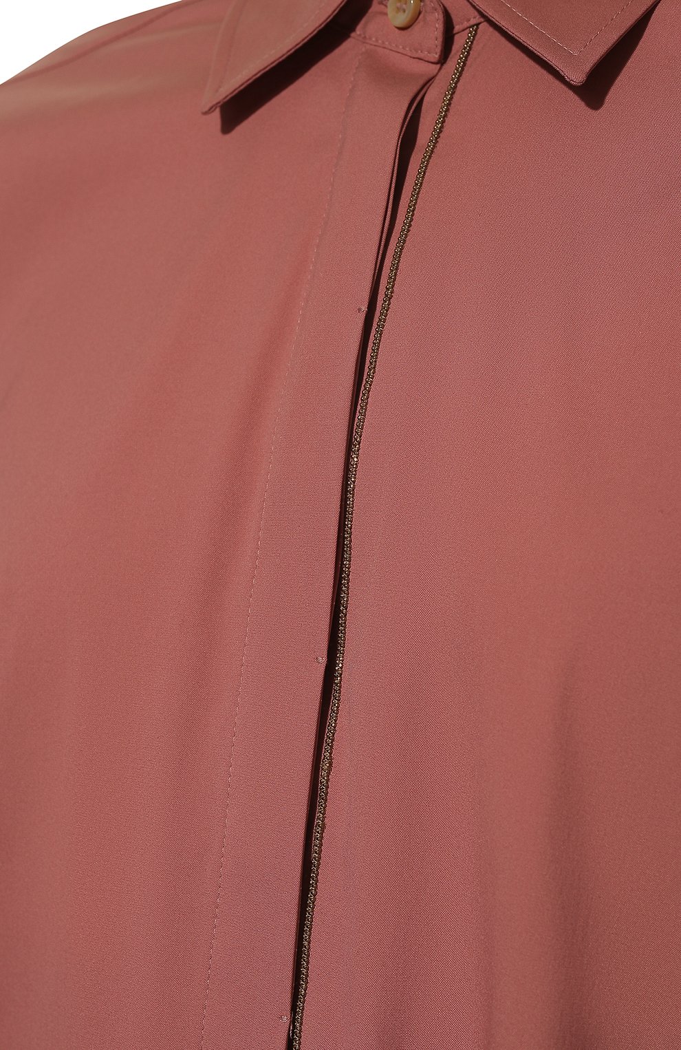 Хлопковая рубашка BRUNELLO CUCINELLI розового цвета по цене 94600 руб., арт. M0091MA226, фото 5 Хлопковая рубашка BRUNELLO CUCINELLI, арт. M0091MA226, фото 5