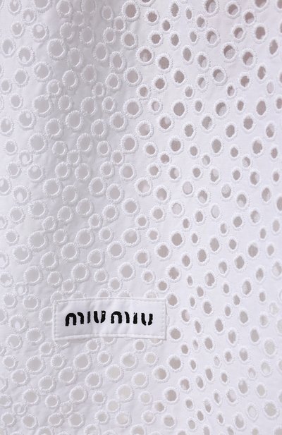 Хлопковая юбка MIU MIU, арт. MG1748-1EWL-F0009, фото 5