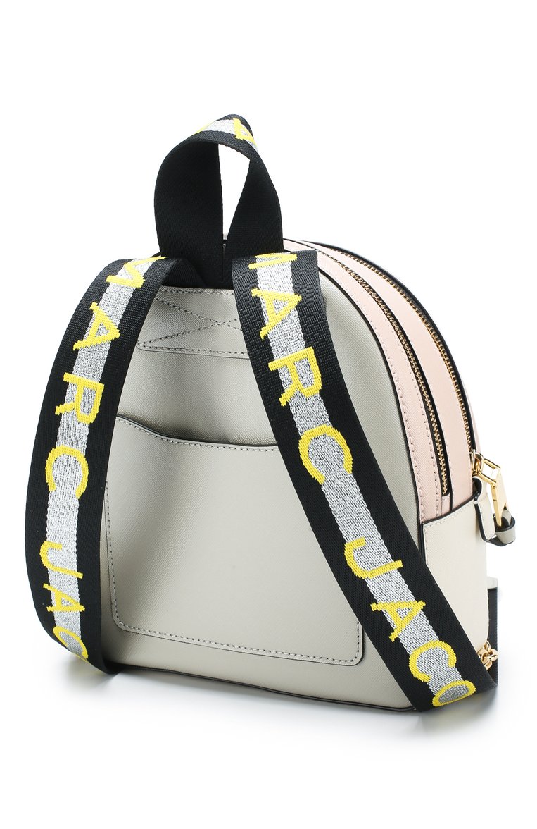 Женский рюкзак snapshot MARC JACOBS (THE) кремового цвета, арт. M0014491 | Фото 3 (Статус проверки: Проверена категория; Размер: large; Материал: Натуральная кожа; Стили: Кэжуэл; Случай: Повседневный)