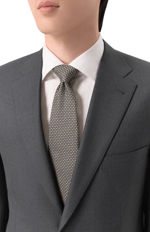 Шелковый галстук Brioni 062I00/PD477 Серый  062I00/PD477 Фото 2