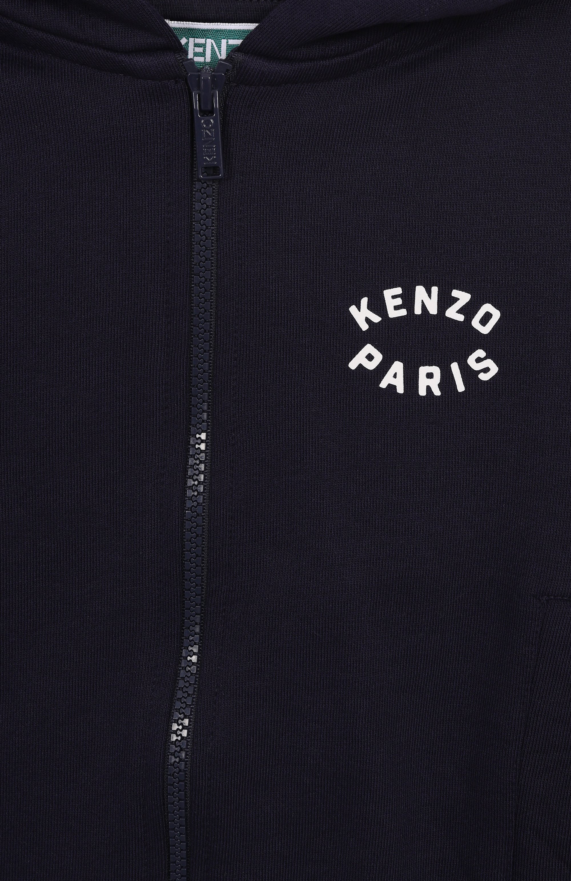 Хлопковая толстовка KENZO темно-синего цвета по цене 19450 руб., арт. K61190, фото 3 Хлопковая толстовка KENZO, арт. K61190, фото 3