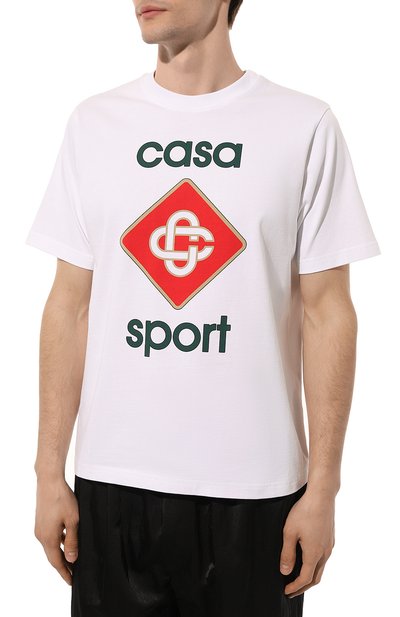 Хлопковая футболка CASABLANCA, арт. MS23-JTS-016-01, фото 3