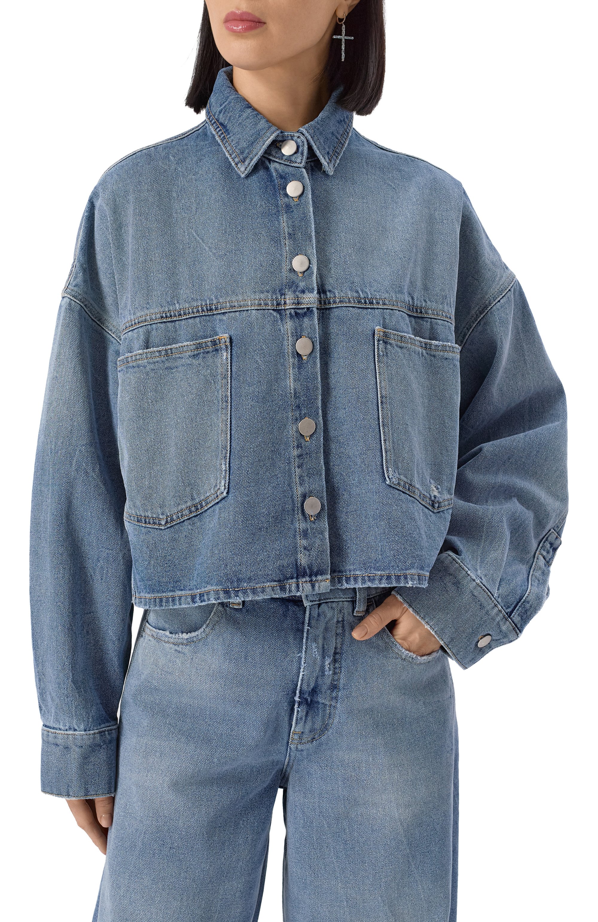 Джинсовая куртка ANDREA YA'AQOV, арт. 25WDEN15, фото 3