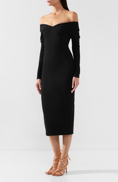 Платье A.W.A.K.E. MODE черного цвета по цене 89950 руб., арт. AW19.D03, фото 3 Платье A.W.A.K.E. MODE, арт. AW19.D03, фото 3