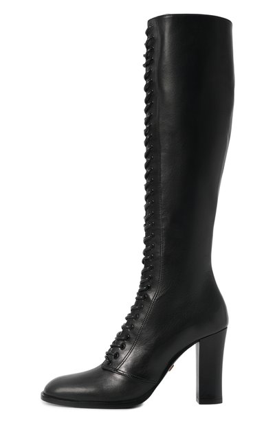 Кожаные сапоги DOLCE & GABBANA черного цвета по цене 263000 руб., арт. CU1361/A3T95, фото 4 Кожаные сапоги DOLCE & GABBANA, арт. CU1361/A3T95, фото 4