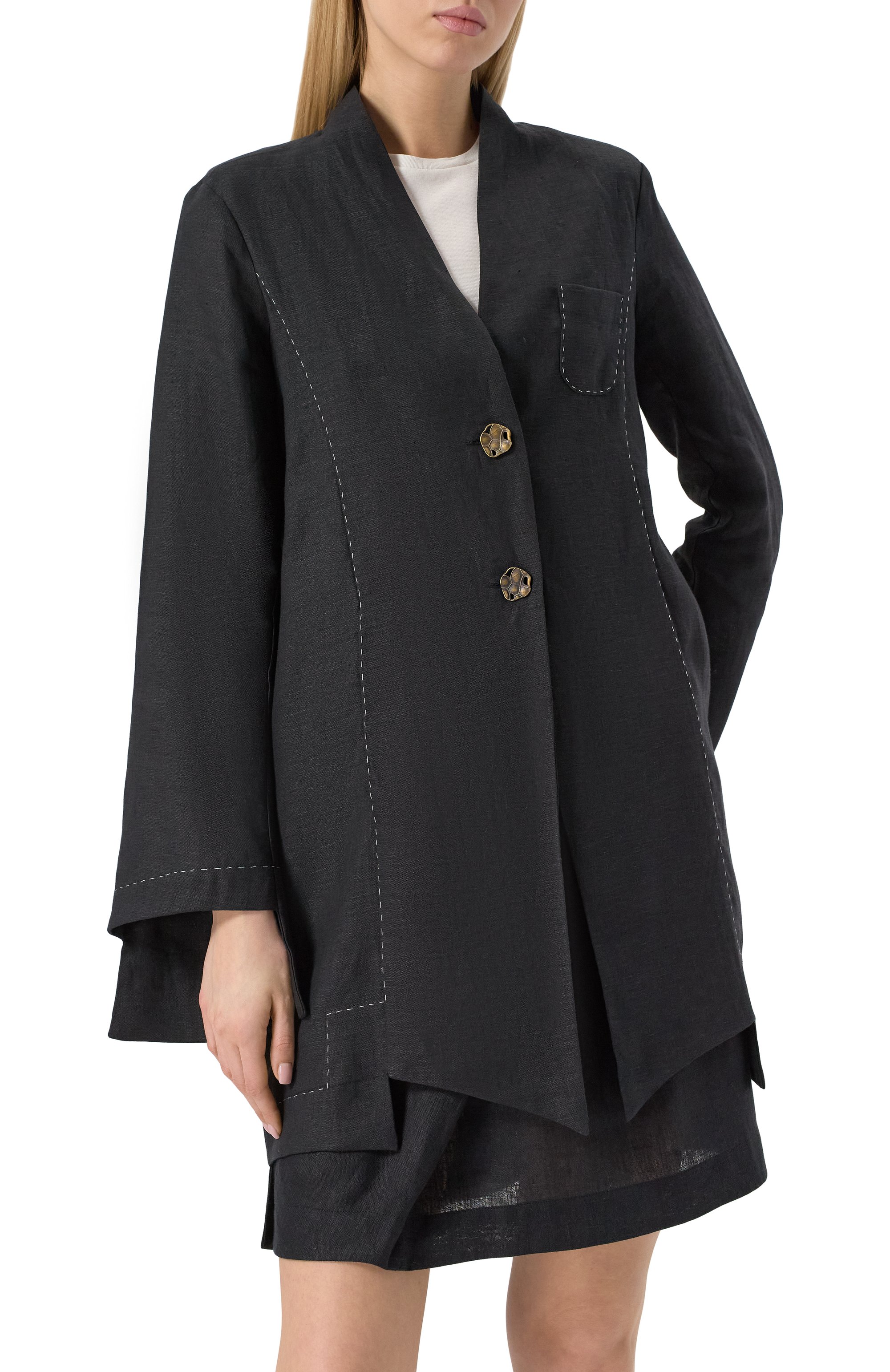 Льняной жакет MIDGARD PARIS, арт. JK1501-LN-BK, фото 3