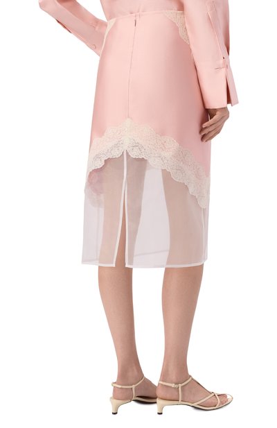 Юбка JIL SANDER светло-розового цвета по цене 270500 руб., арт. J03MA0257/J55099, фото 4 Юбка JIL SANDER, арт. J03MA0257/J55099, фото 4