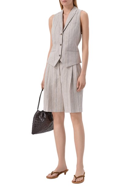 Женский льняной жилет 12 STOREEZ, арт. 137436