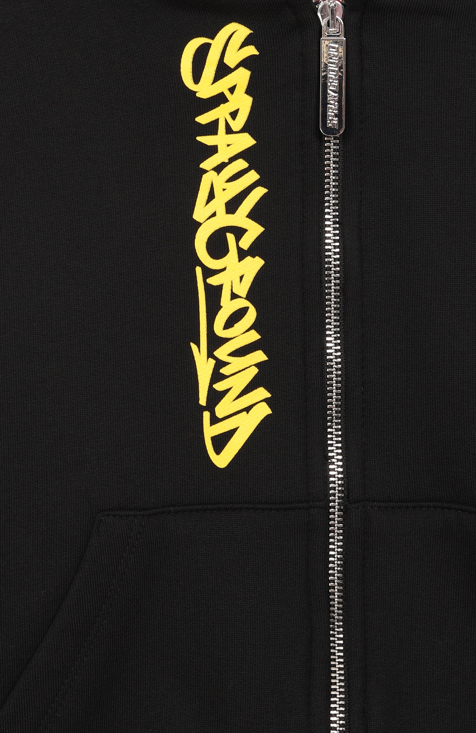 Хлопковая толстовка SPRAYGROUND, арт. SPY1499GBLK/SPRAYGR0UND TAG FULL-ZIP PERFECT H00DI, фото 3