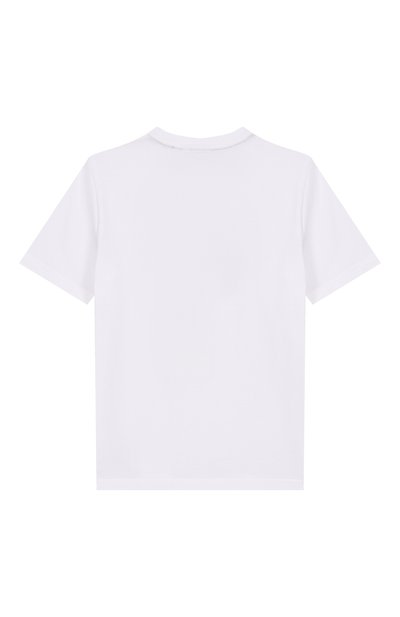 Хлопковая футболка BOSS белого цвета по цене 9950 руб., арт. J52980, фото 2 Хлопковая футболка BOSS, арт. J52980, фото 2