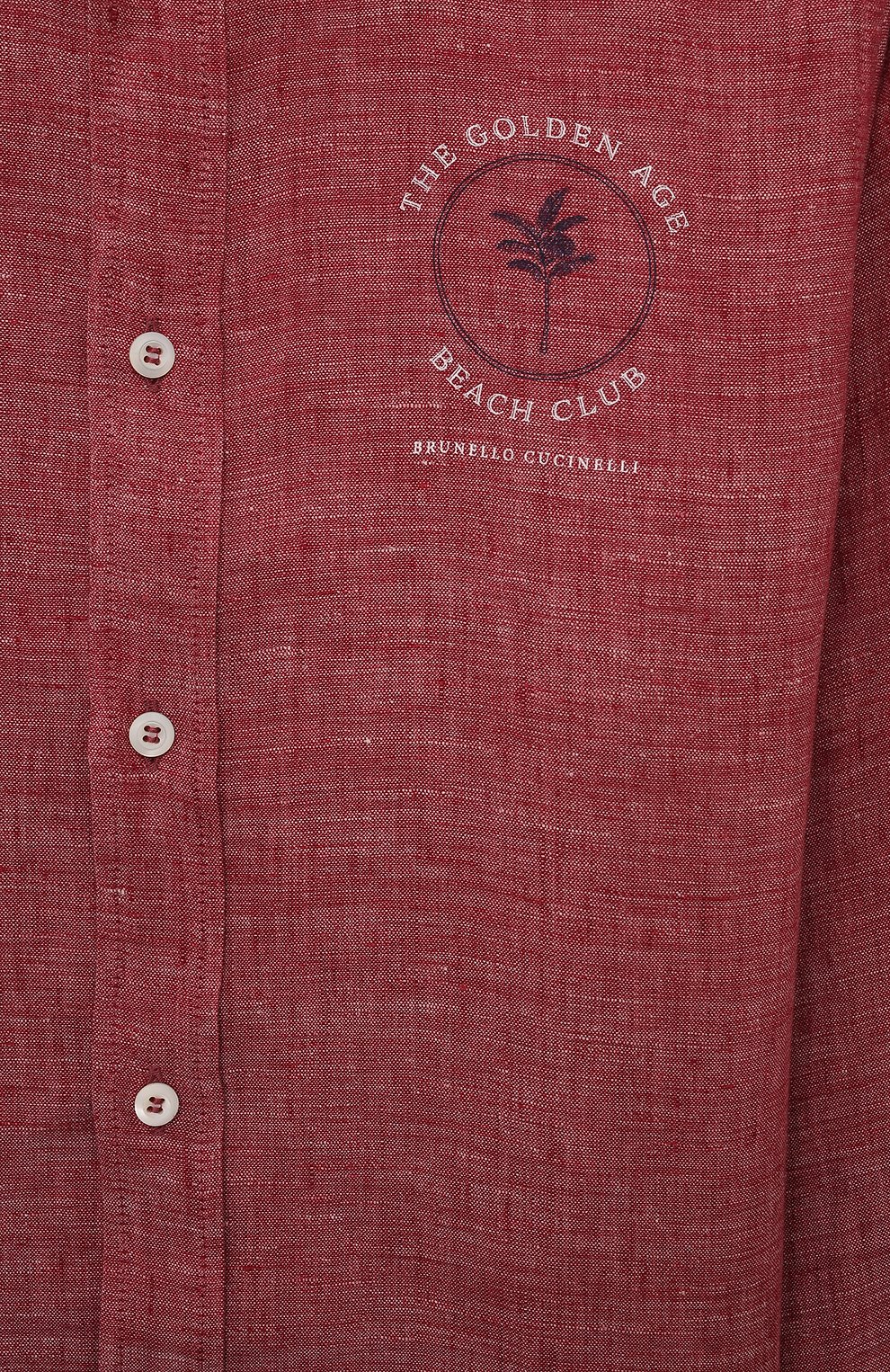 Льняная рубашка BRUNELLO CUCINELLI, арт. BM633C305C, фото 3