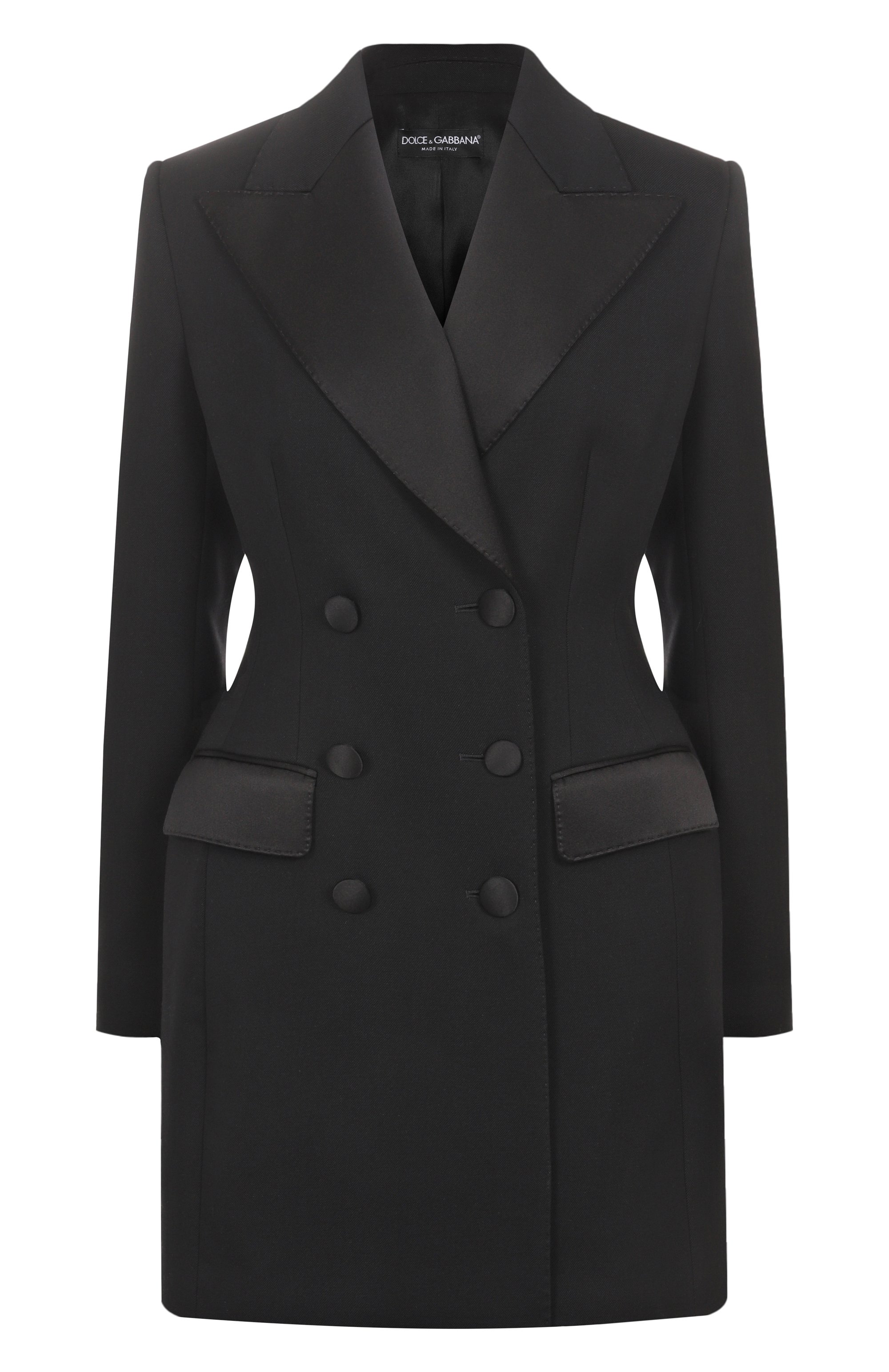 Жакет из шерсти и шелка DOLCE & GABBANA черного цвета по цене 544000 руб., арт. F27CVT/FUBGE, фото 1 Жакет из шерсти и шелка DOLCE & GABBANA, арт. F27CVT/FUBGE, фото 1