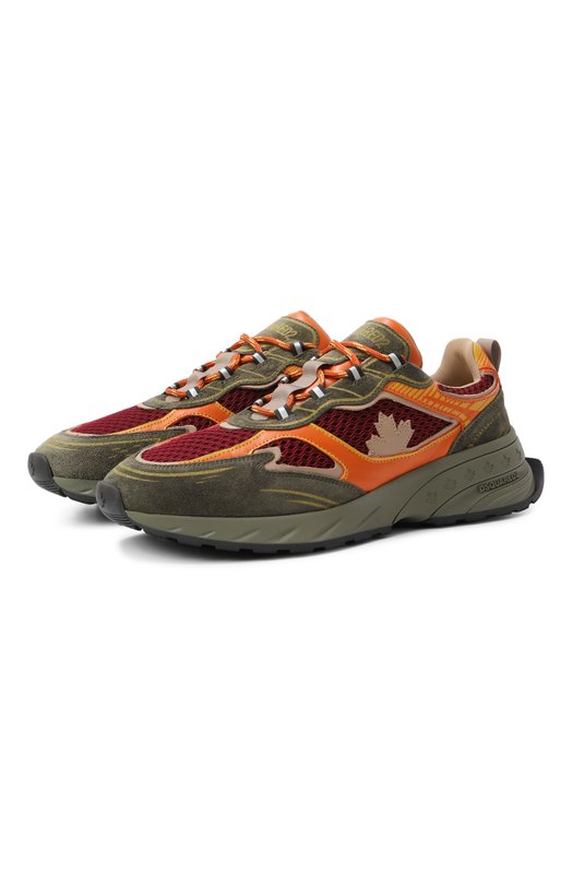 Комбинированные кроссовки Sprinter Dsquared2 SNM0444/23808446 Хаки SNM0444/23808446