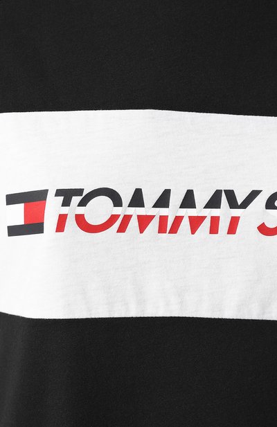 Футболка TOMMY SPORT черного цвета по цене 4490 руб., арт. S10S100331, фото 5 Футболка TOMMY SPORT, арт. S10S100331, фото 5