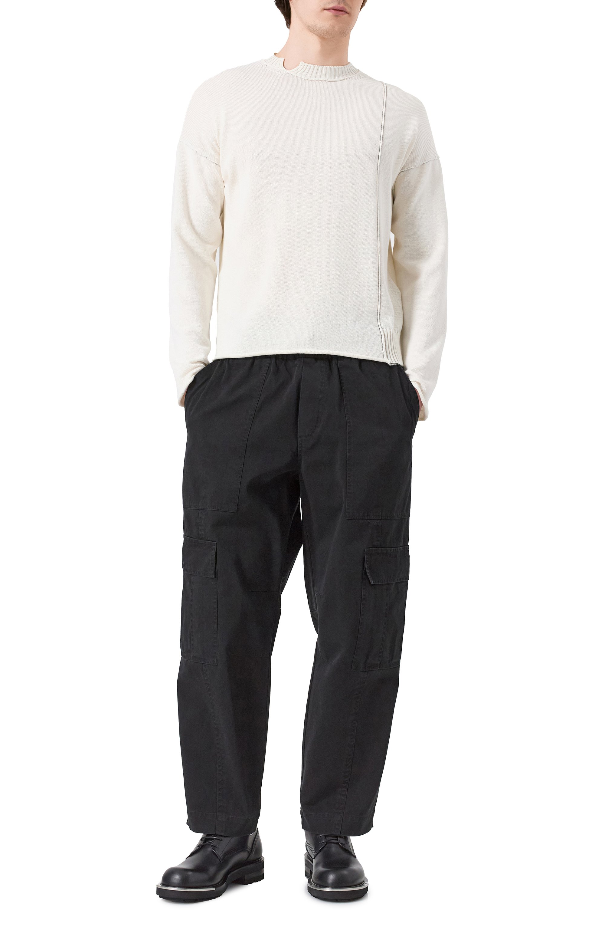 Хлопковый джемпер ISABEL BENENATO белого цвета по цене 59950 руб., арт. UK11S25, фото 2 Хлопковый джемпер ISABEL BENENATO, арт. UK11S25, фото 2