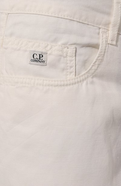 Брюки из хлопка и льна C.P. COMPANY, арт. 14CMPA356A-006273G, фото 5