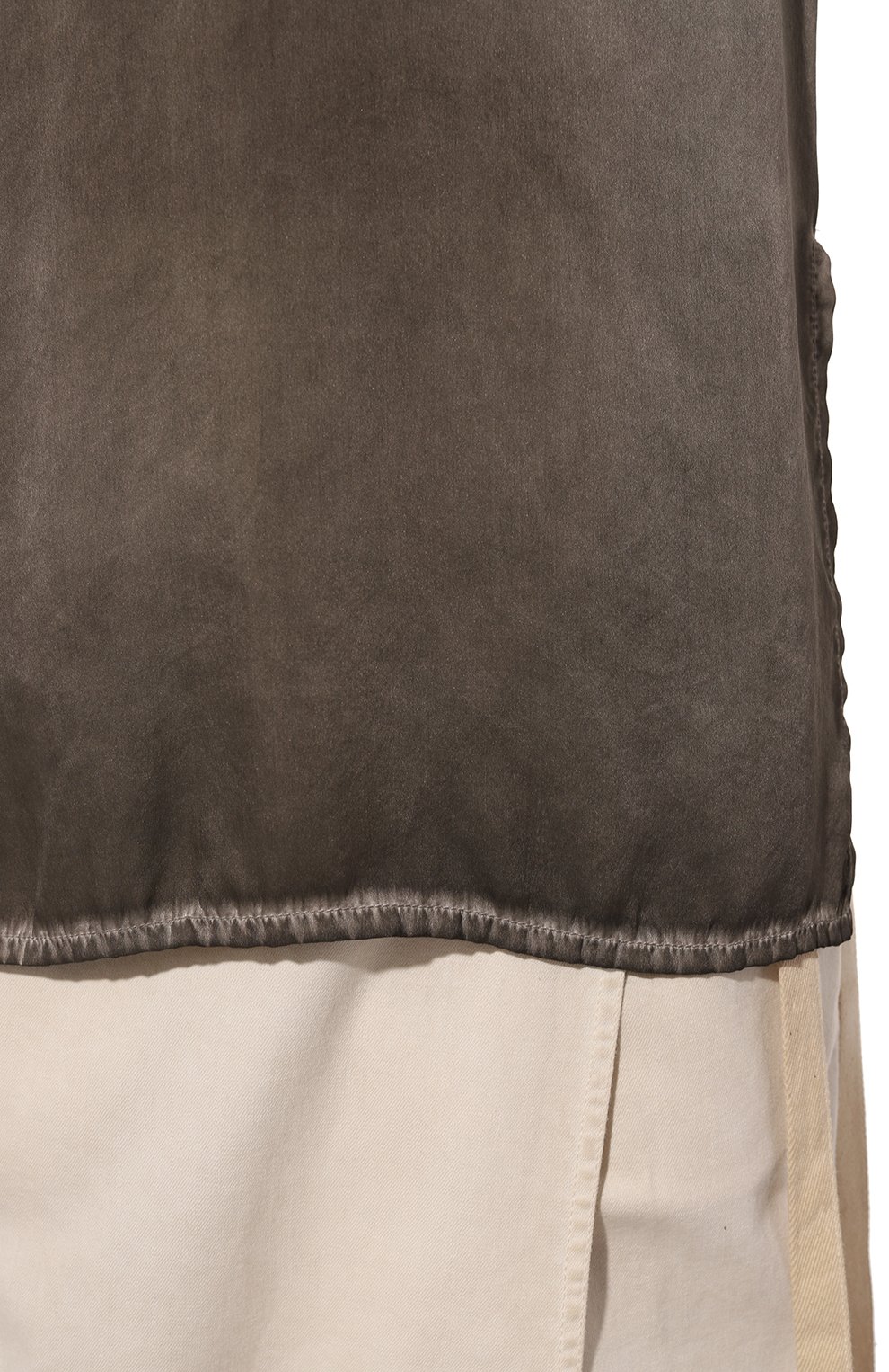 Шелковый топ UMA WANG темно-коричневого цвета по цене 68400 руб., арт. UW1077, фото 5 Шелковый топ UMA WANG, арт. UW1077, фото 5