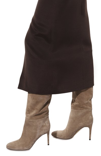 Замшевые сапоги SERGIO ROSSI бежевого цвета по цене 93300 руб., арт. A70370/MCRM13, фото 3 Замшевые сапоги SERGIO ROSSI, арт. A70370/MCRM13, фото 3