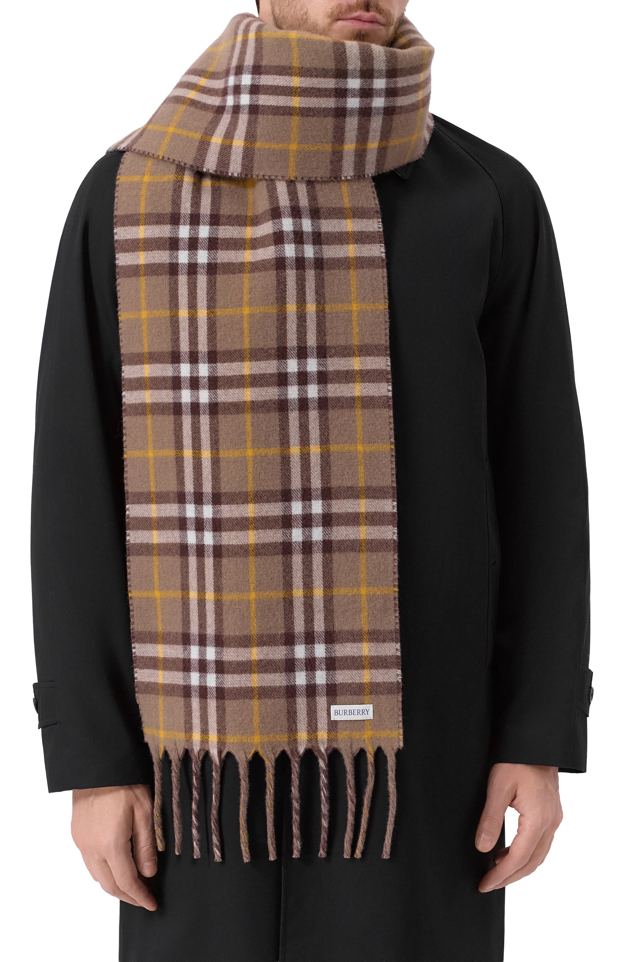 Двусторонний шарф из кашемира BURBERRY, арт. 8109747, фото 4