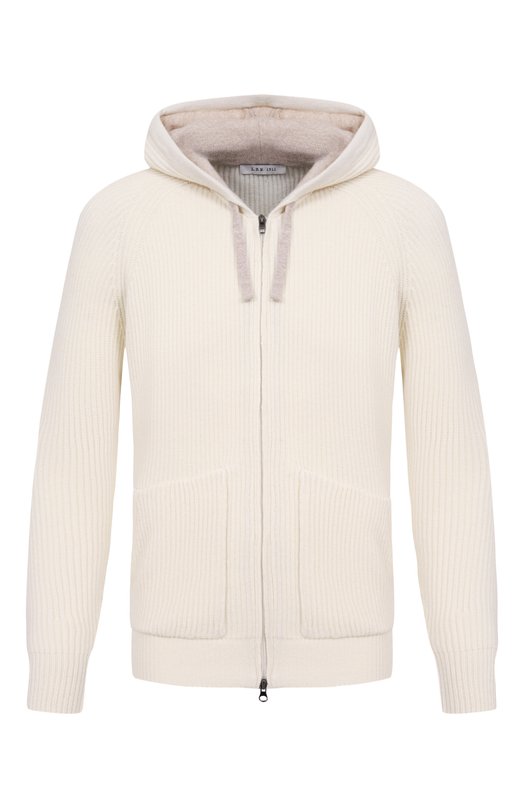 Кардиган из шерсти и кашемира L.B.M. 1911 6380/59505 Белый 6380/59505