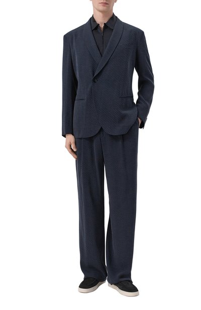 Поло из шелка и хлопка GIORGIO ARMANI, арт. GM003038/TE20001, фото 2