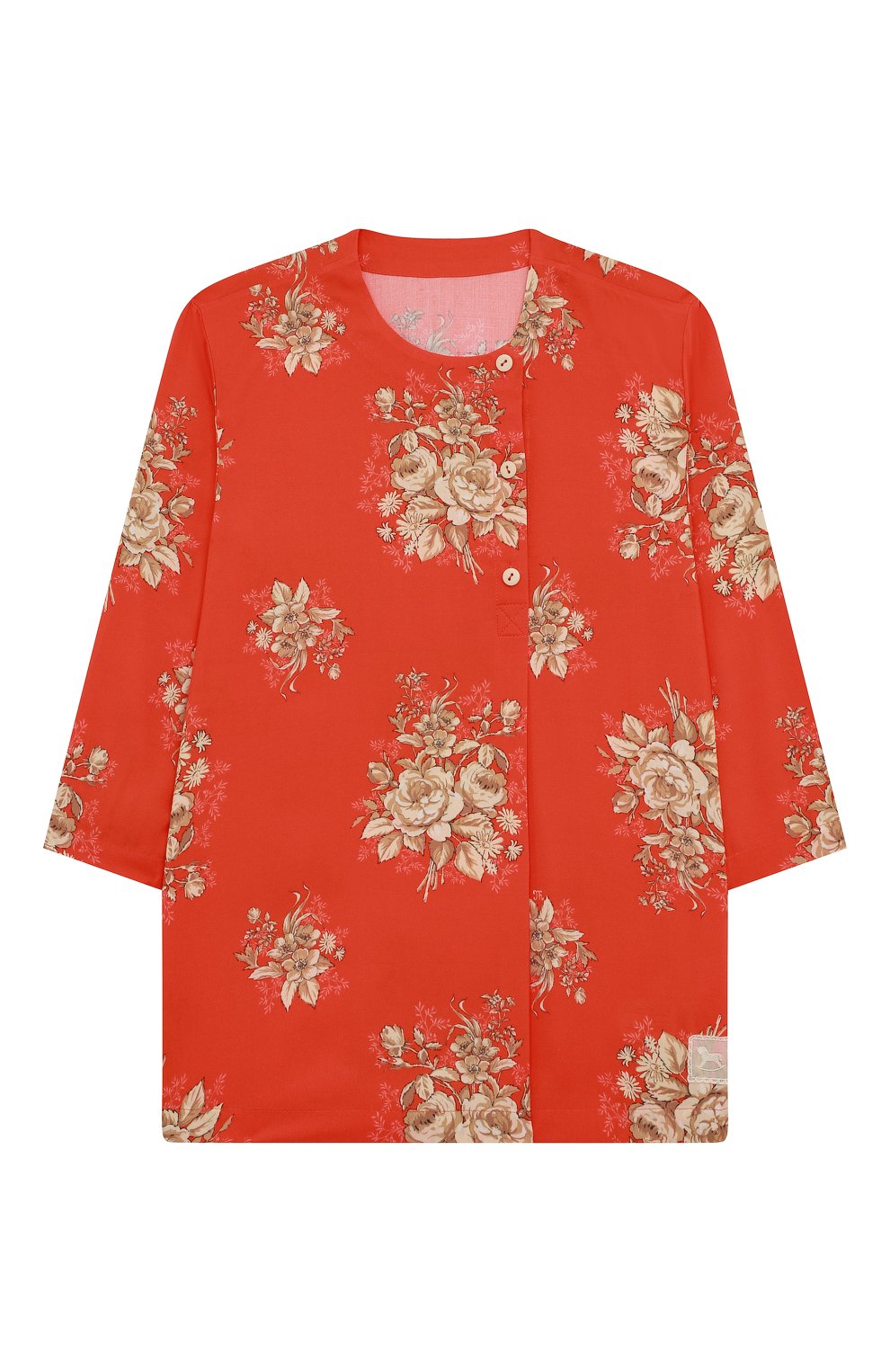 Хлопковая рубашка ULYANA SERGEENKO красного цвета по цене 18000 руб., арт. CAM001KD21P (0842б21), фото 1 Хлопковая рубашка ULYANA SERGEENKO, арт. CAM001KD21P (0842б21), фото 1