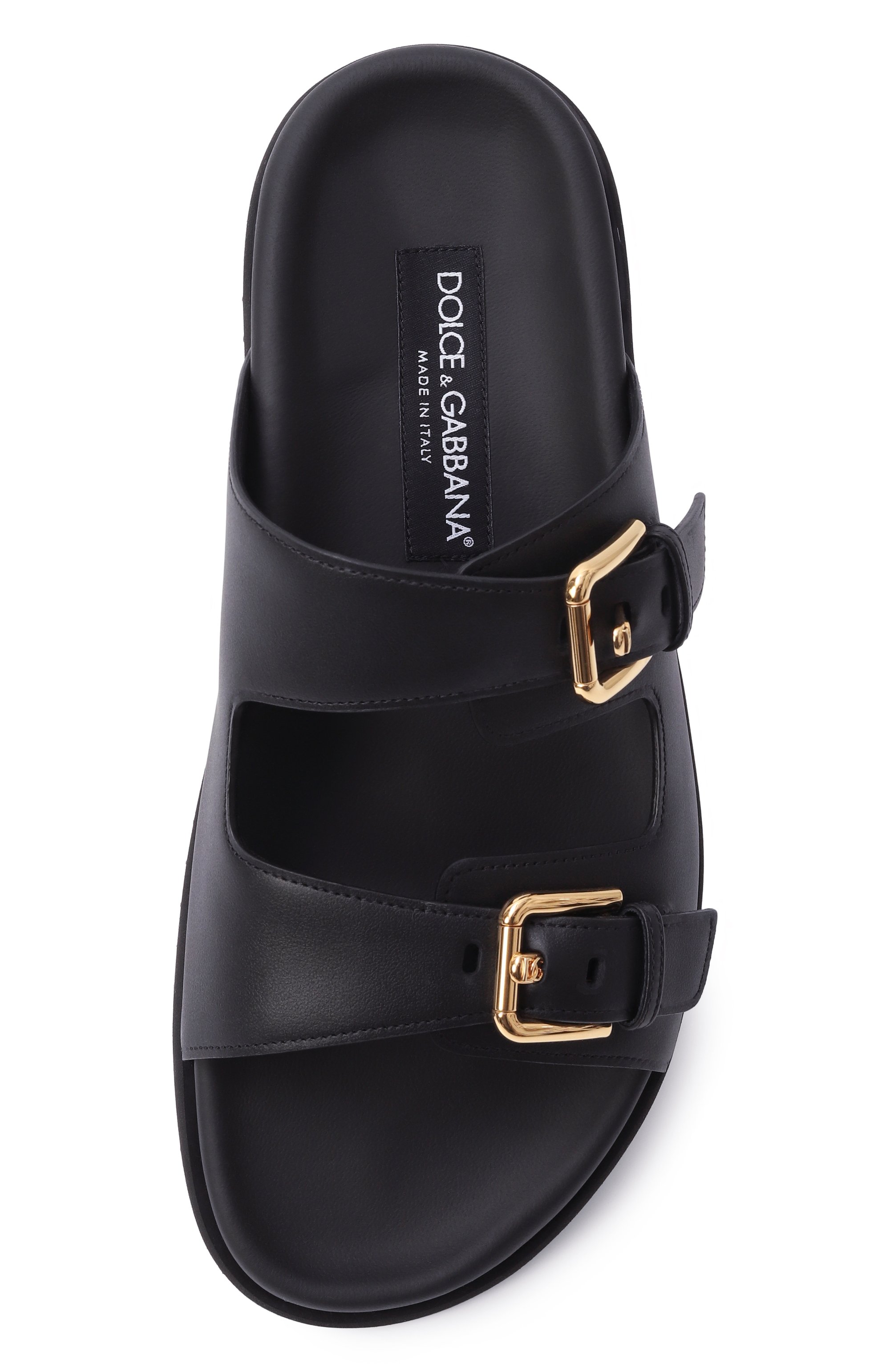 Кожаные шлепанцы new hawaii DOLCE & GABBANA, арт. CQ0632/AS738, фото 6