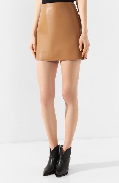 Кожаная юбка THEORY, арт. J1000305, фото 3